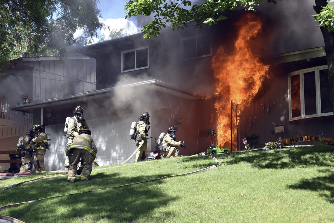 Front door fire