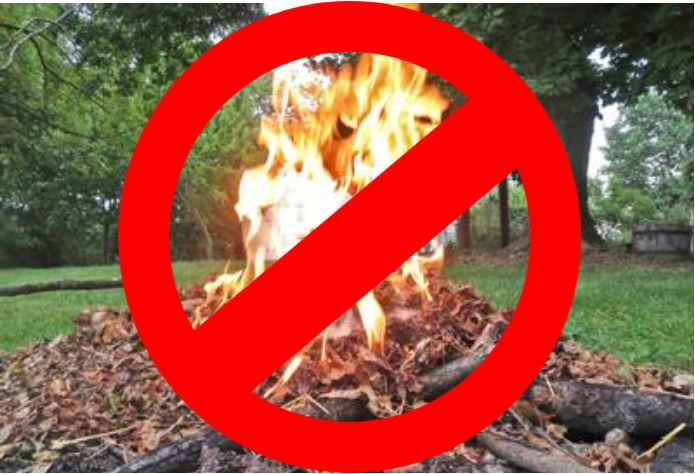 No Burning of Yard Waste